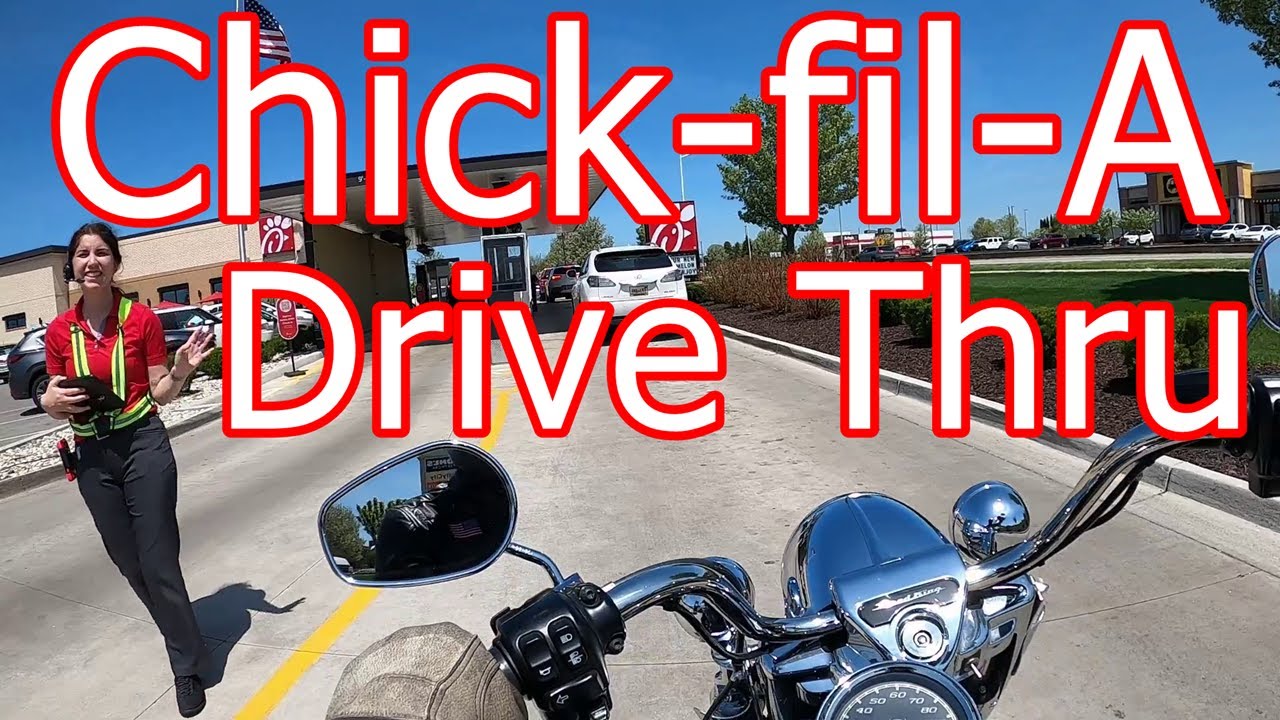 Chick-fil-A Drive Thru on Motorcycle