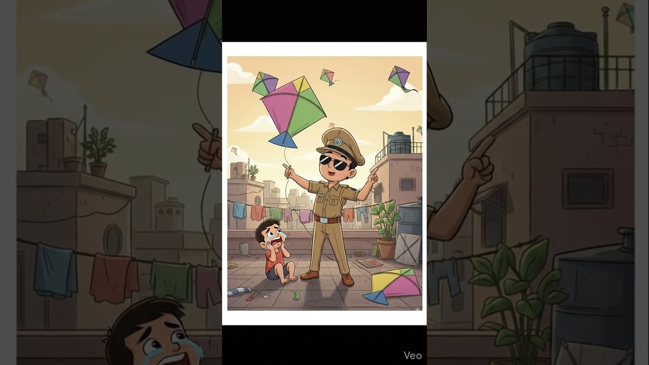 kids 🪁 fly in sky 