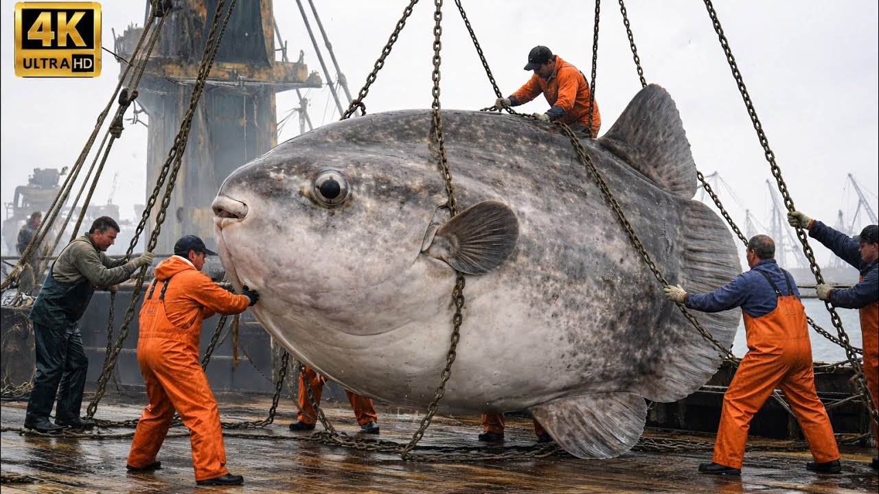 How Fisherman Can Make Up To $262,000 in 6 Days? | Giant Sunfish Fishing (Deep Sea Creatures) 
