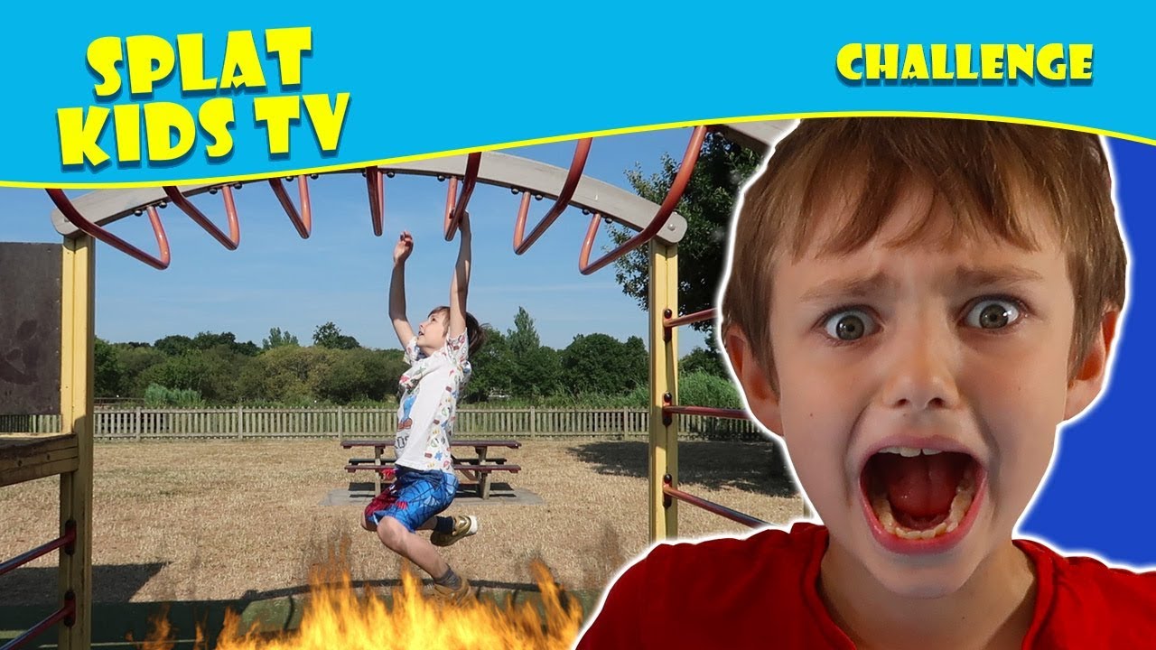 The Floor is Lava Playground Challenge Splat Kids TV