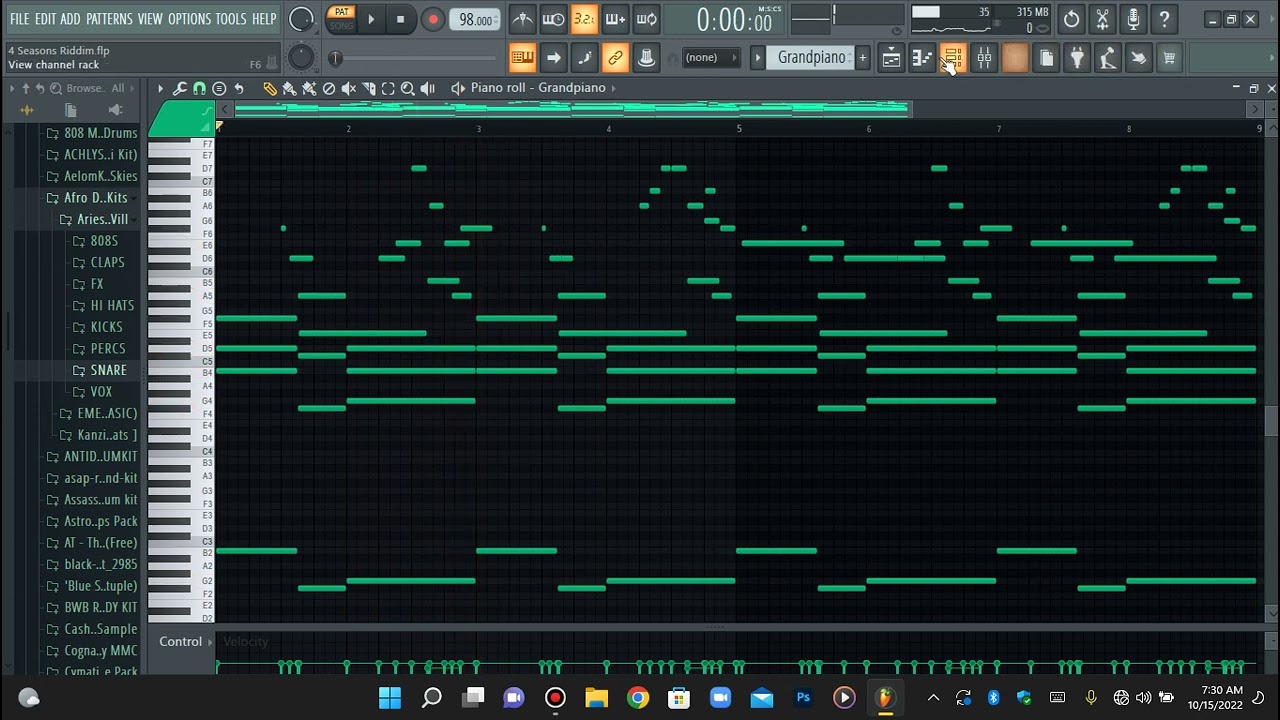 Dancehall Beat Tutorial 2022 | How i made an emotional dancehall type beat | Beat Breakdown Tutorial