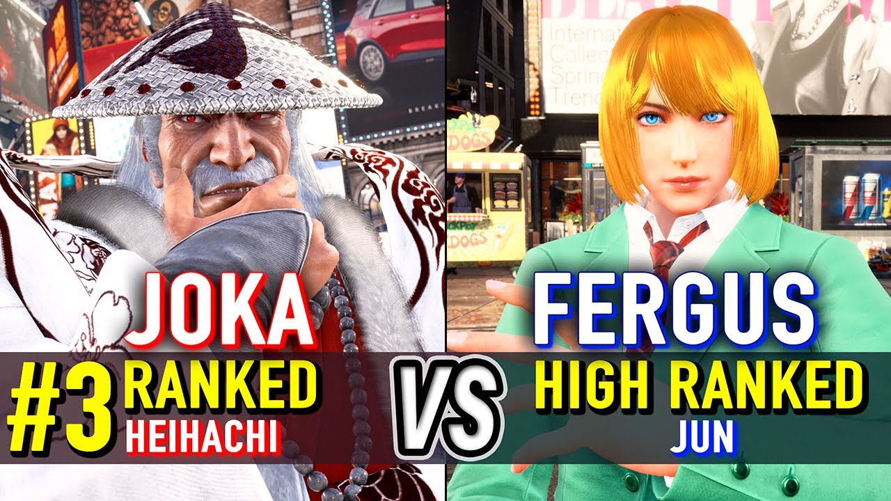 T8 🔥 JOKA (#3 Ranked Heihachi) vs FERGUS (High Ranked Jun) 🔥 Tekken 8 High Level Gameplay