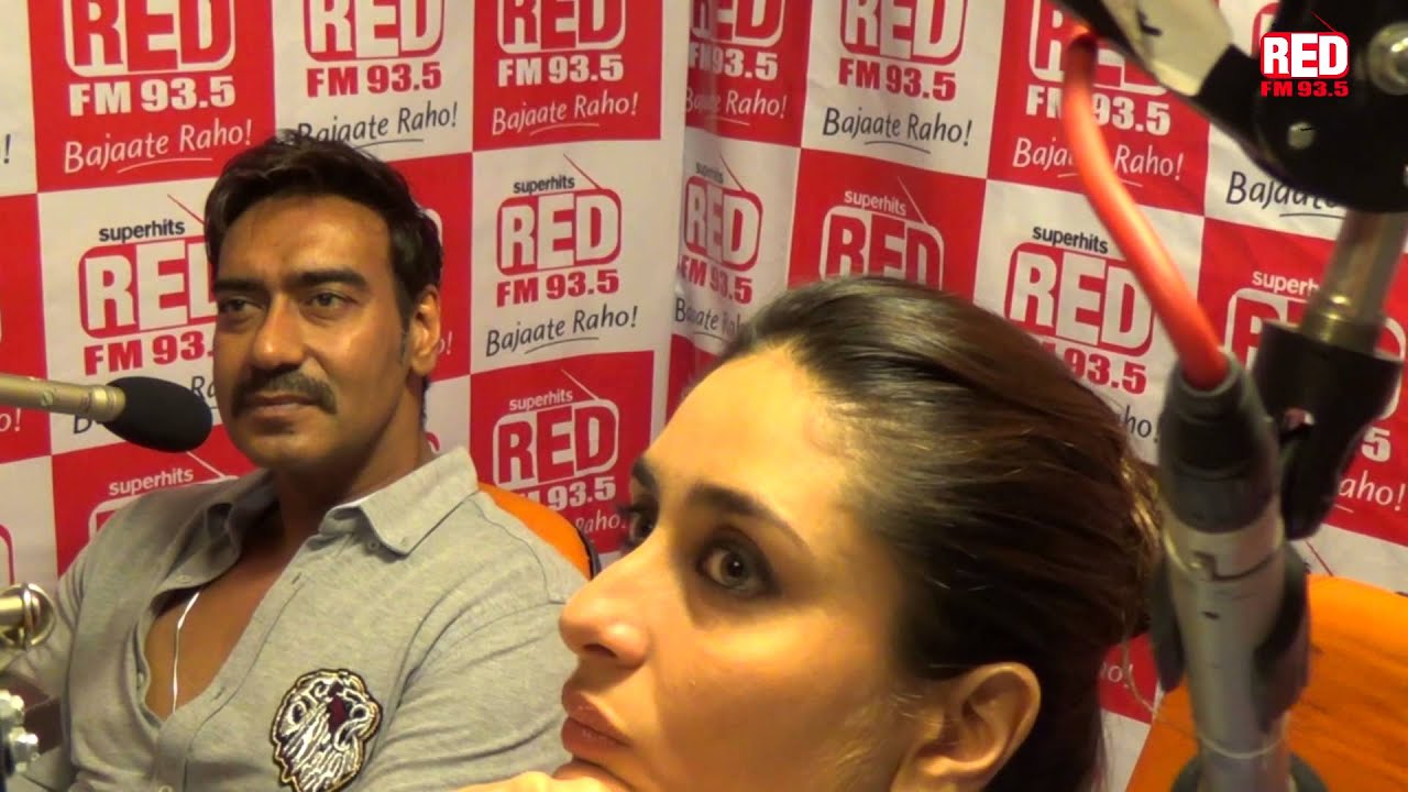 Kareena, Ajay and Rohit at Red FM studio- Part 2