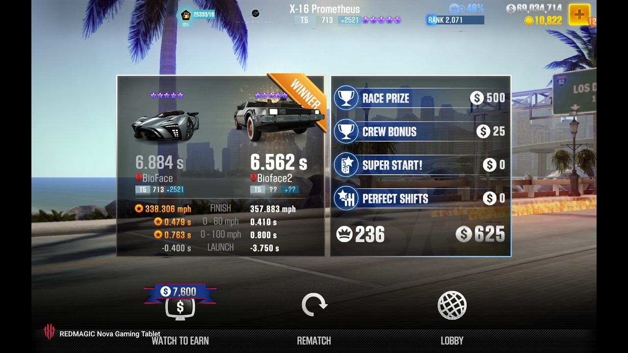【CSR2】Hyperion X 16 Prometheus (Purple Star) Tune & Shift for 6.88* (Manual Launch)