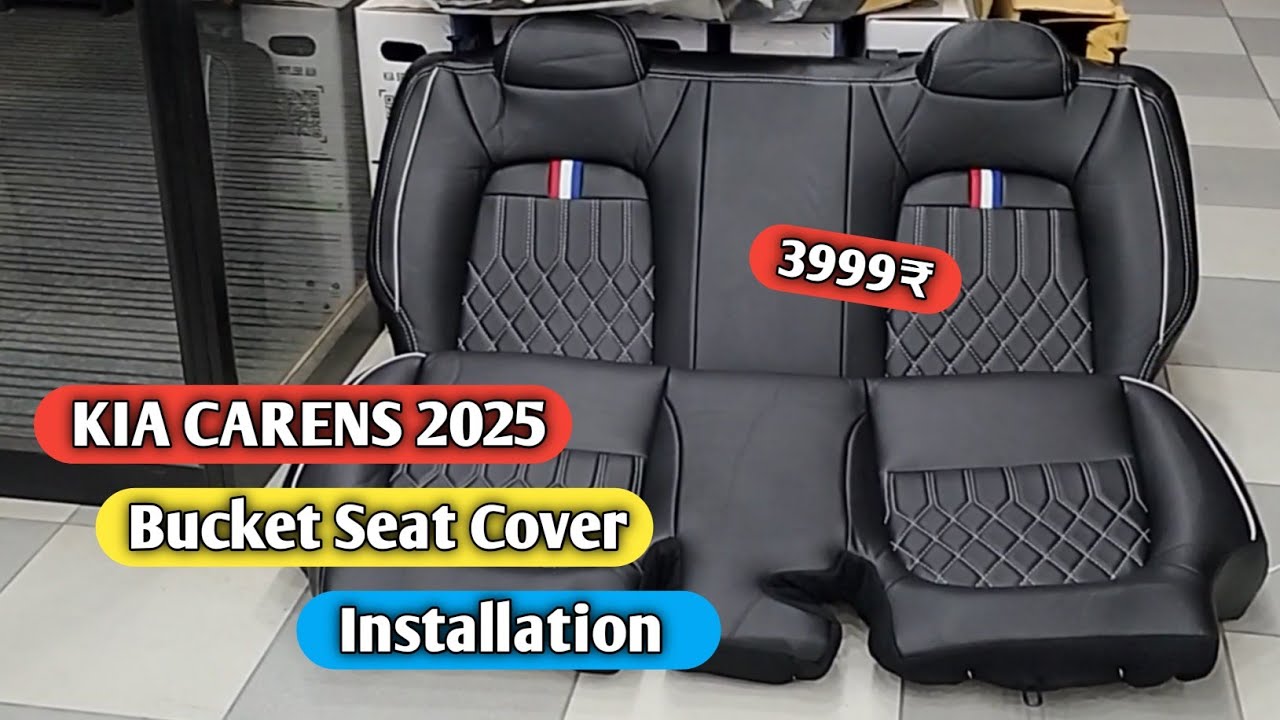 Kia Carens Bucket Seat Cover Installation ! How To install Bucket Seat Cover Kia Carens 2025