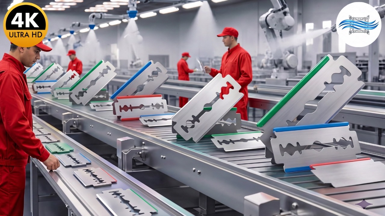 Inside the Million-Dollar Razor Factory: How Blades Are Made (Full Process)