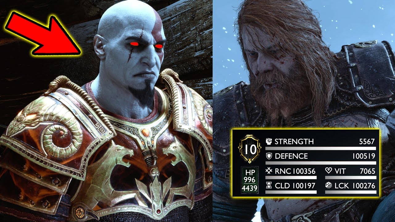 DLC Young Kratos GOWII ARMOR VS Thor [God Mode Build Modded Stats] | God Of War Ragnarok GMGOW NG+