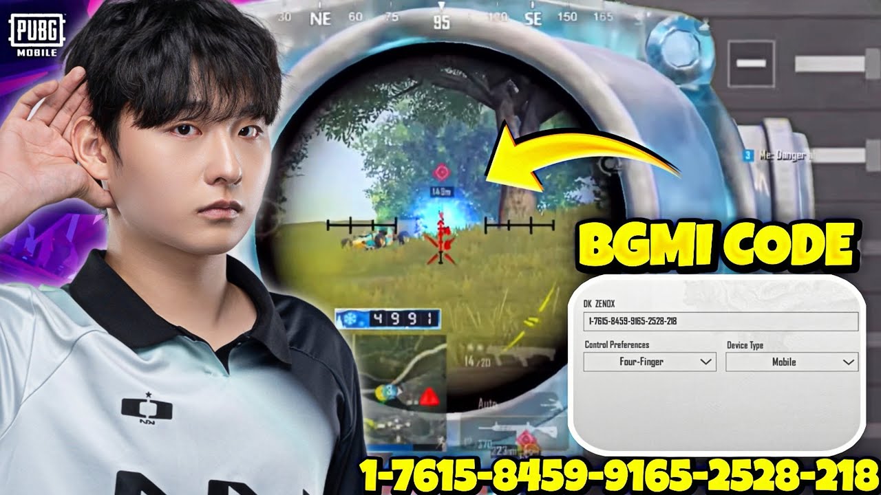 DK&bull;NOLBU😍BGMI Zero Recoil Sensitivity Settings🎯New Update 4.3 Sensitivity Code🔥100% Works🚨