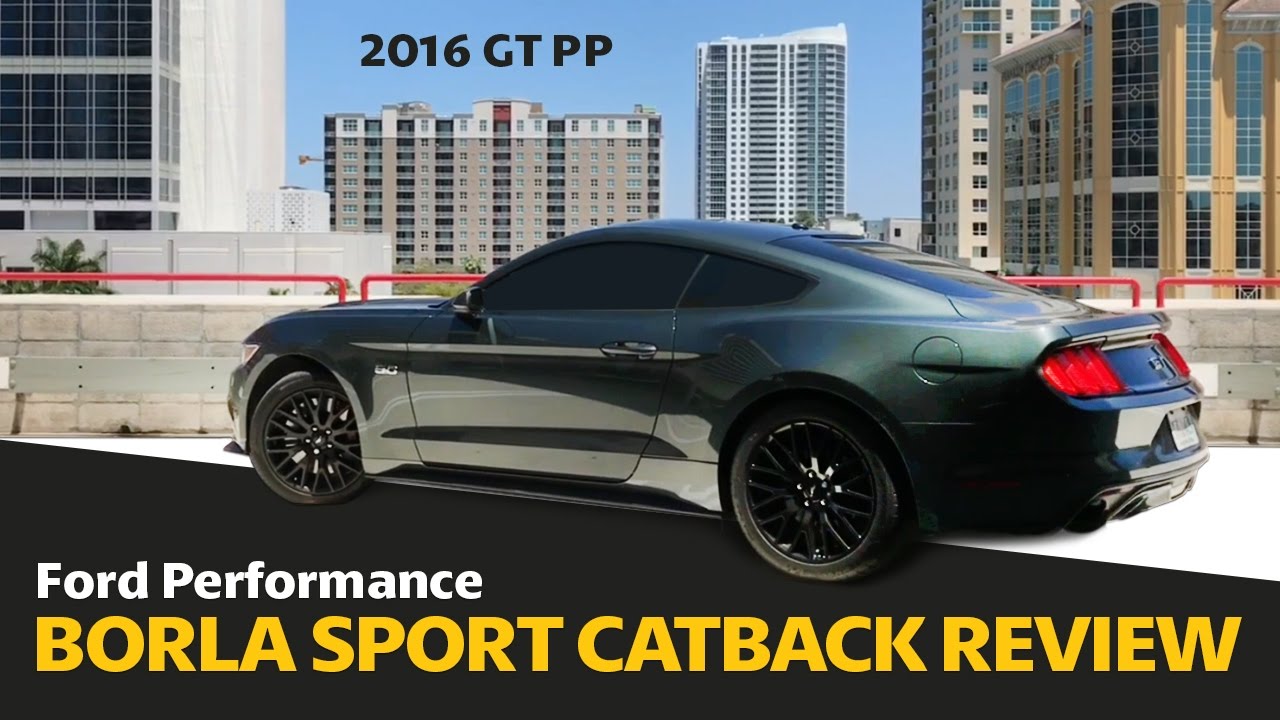 Borla Sport Catback Exhaust Review and Sound // 2016 Mustang GT !!!