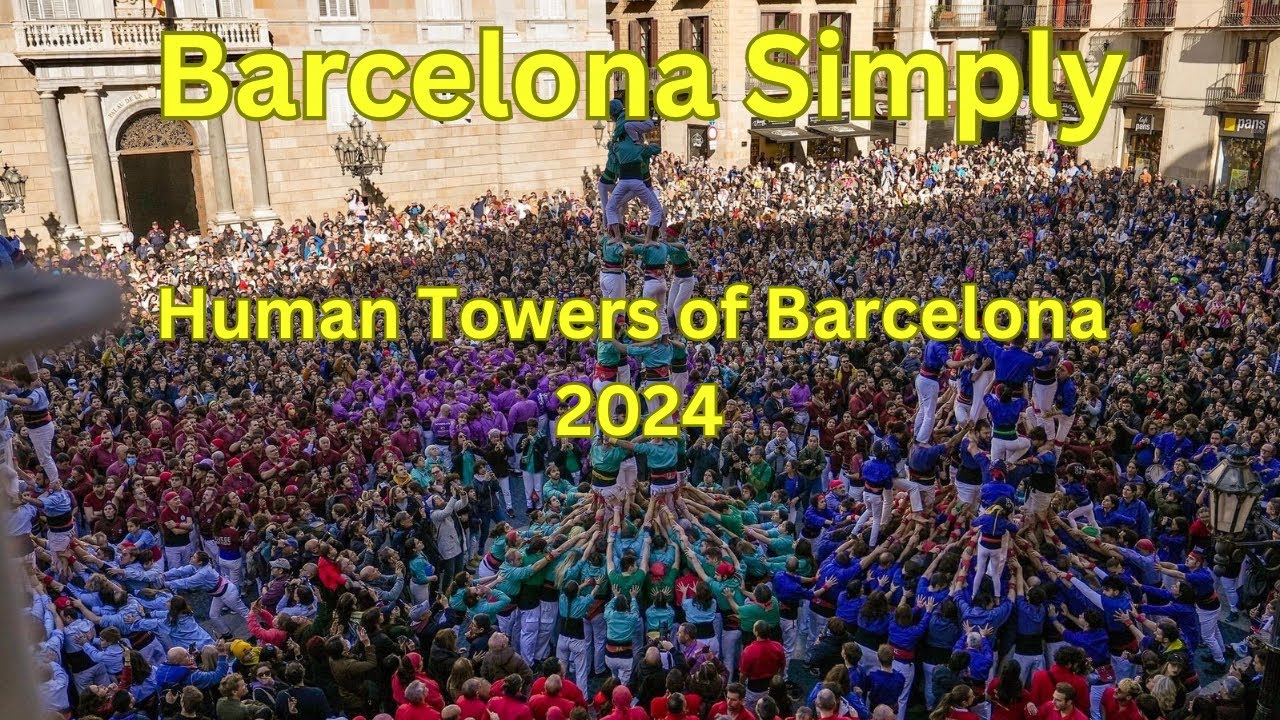 Castellers de Barcelona 2024 | The human Towers of Barcelona in Jaume I 