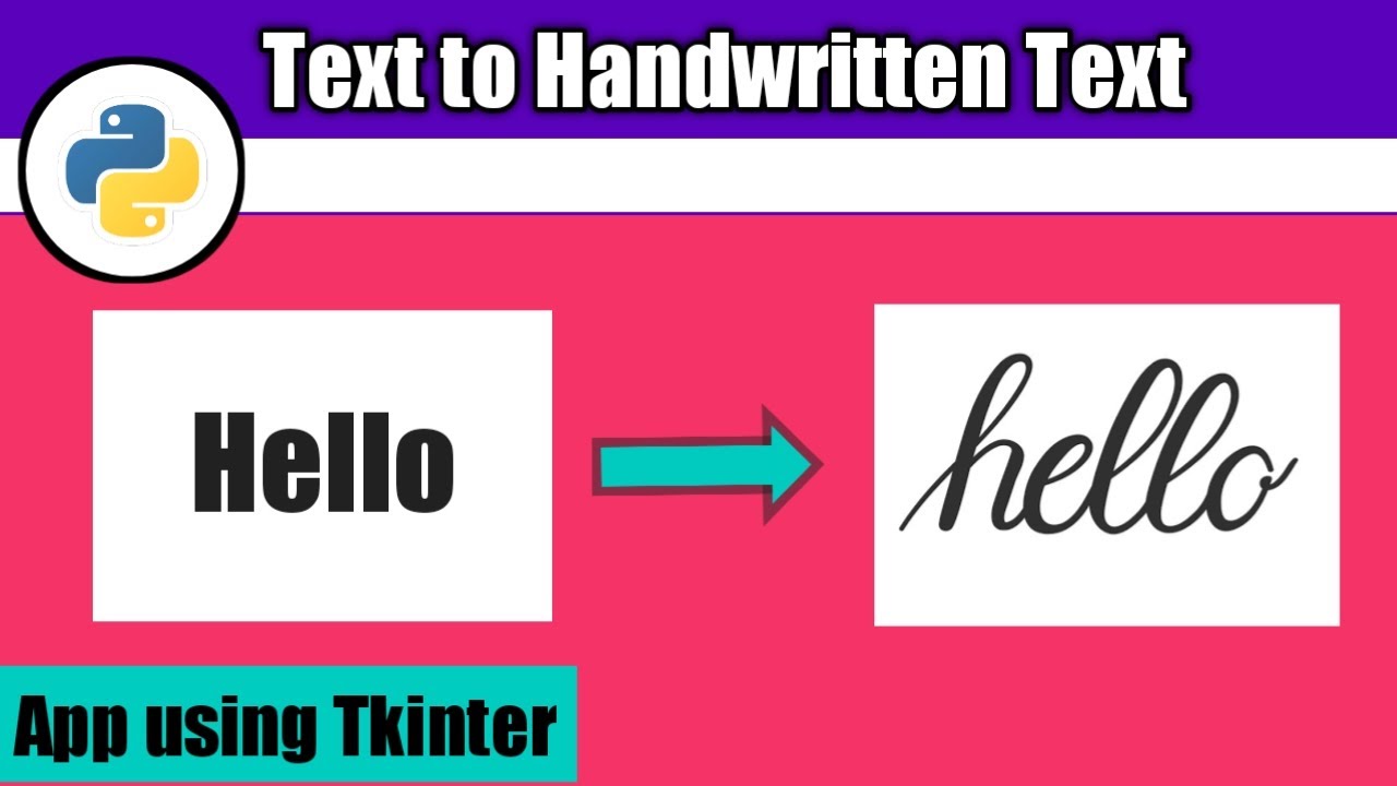 Text to Handwritten Text Converter #Python App | Tutorial with #Code | #PyWhatKit
