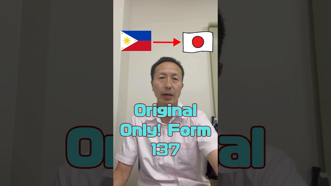 Form 137 Must Be Original for Japan Visa!    #shorts #japanvisa #relitours