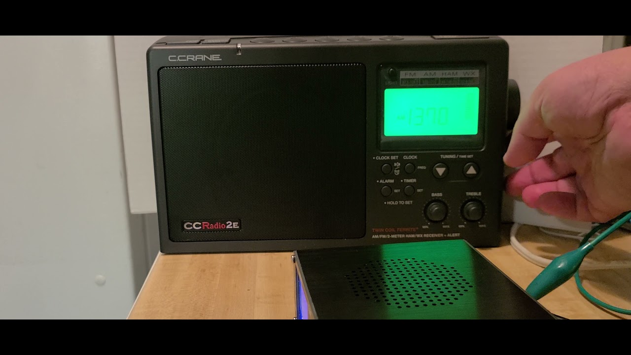 C Crane CCRadio 2e VS Sangean ATS-909X2 1370 kHz Mediumwave New Hampshire USA