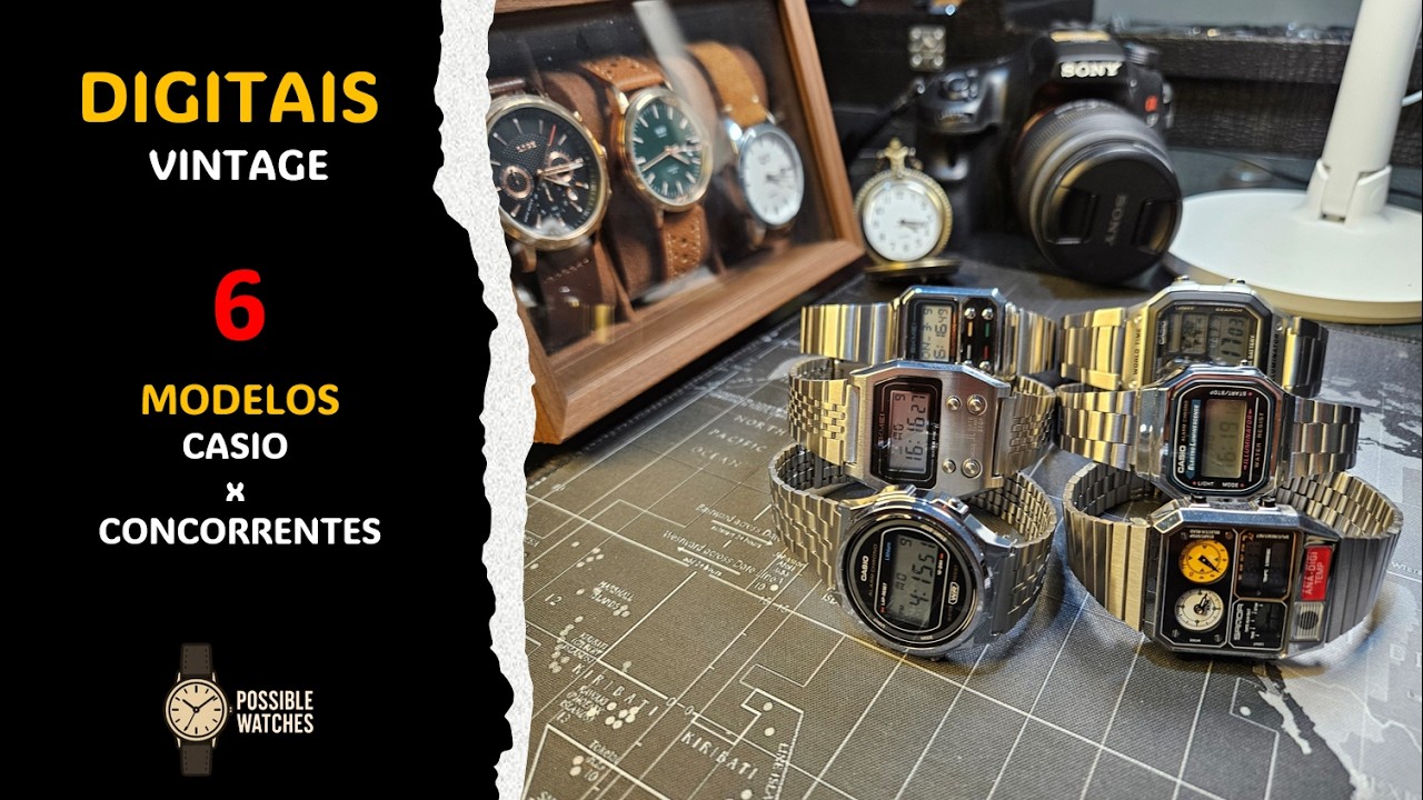 Digitais Vintage - CASIO X CONCORRENTES - Possible Watches. Relógios possíveis. Paixões reais.