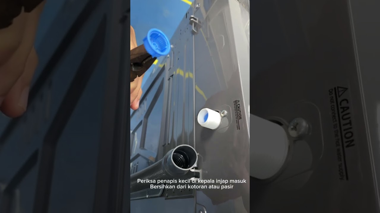 MEMBAIKPULIH MESIN BASUH AUTOMATIK MIDEA 7.5KG