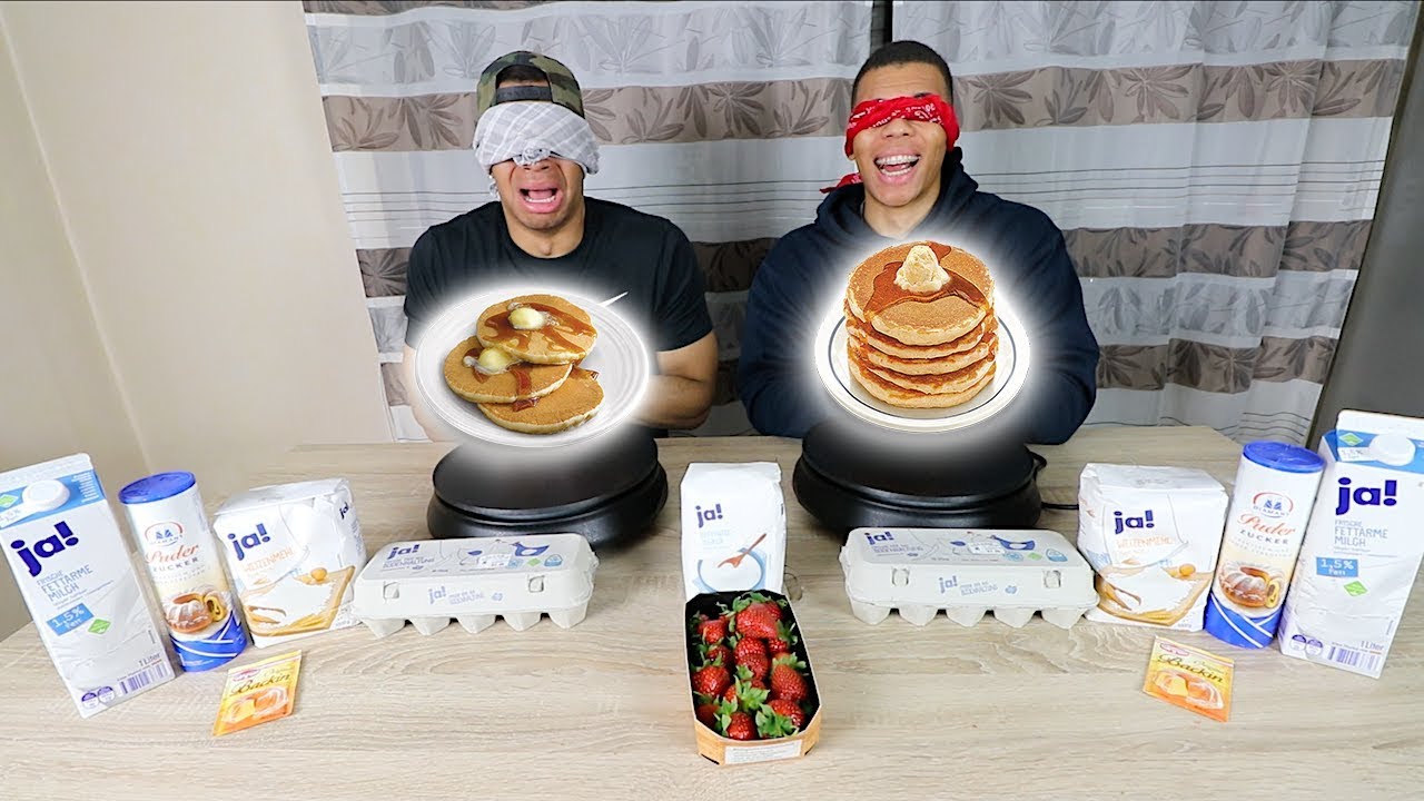 WER KANN BLIND BESSER BACKEN ?!! | Kelvin und Marvin