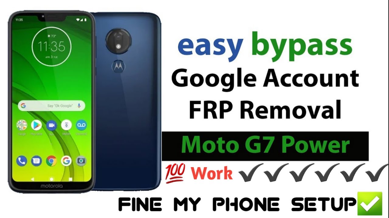 Motorola G7 power Frp Bypass nouvel metod 💯  foksyonel