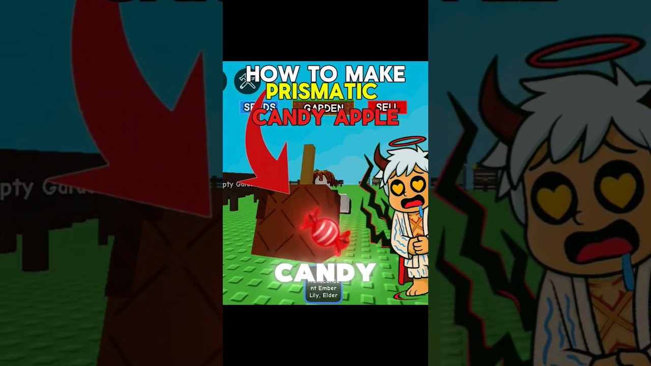 How To Make Prismatic Candy Apple !                                   