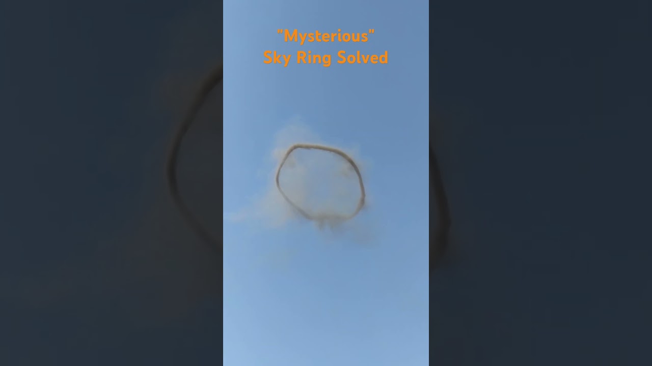 Mysterious Sky Ring Solved! (It's a smoke ring from a gas fireball pyrotechnic effect 🔥)