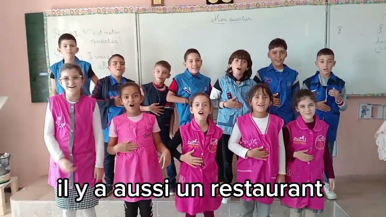 Mon quartier, récitée par mes enfants de la 4e AP