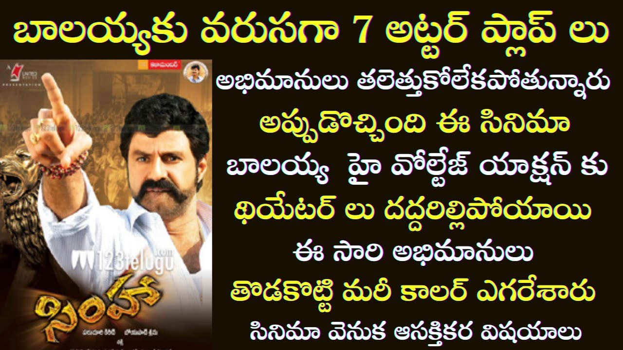 Interesting Facts about Balakrishna Simha Movie Craze | Boyapati Srinu | Tollywood Insider