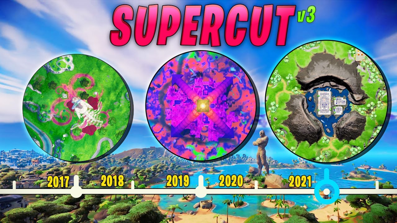 *NEW* FORTNITE Map Supercut (Chapter 1 - Chapter 3)