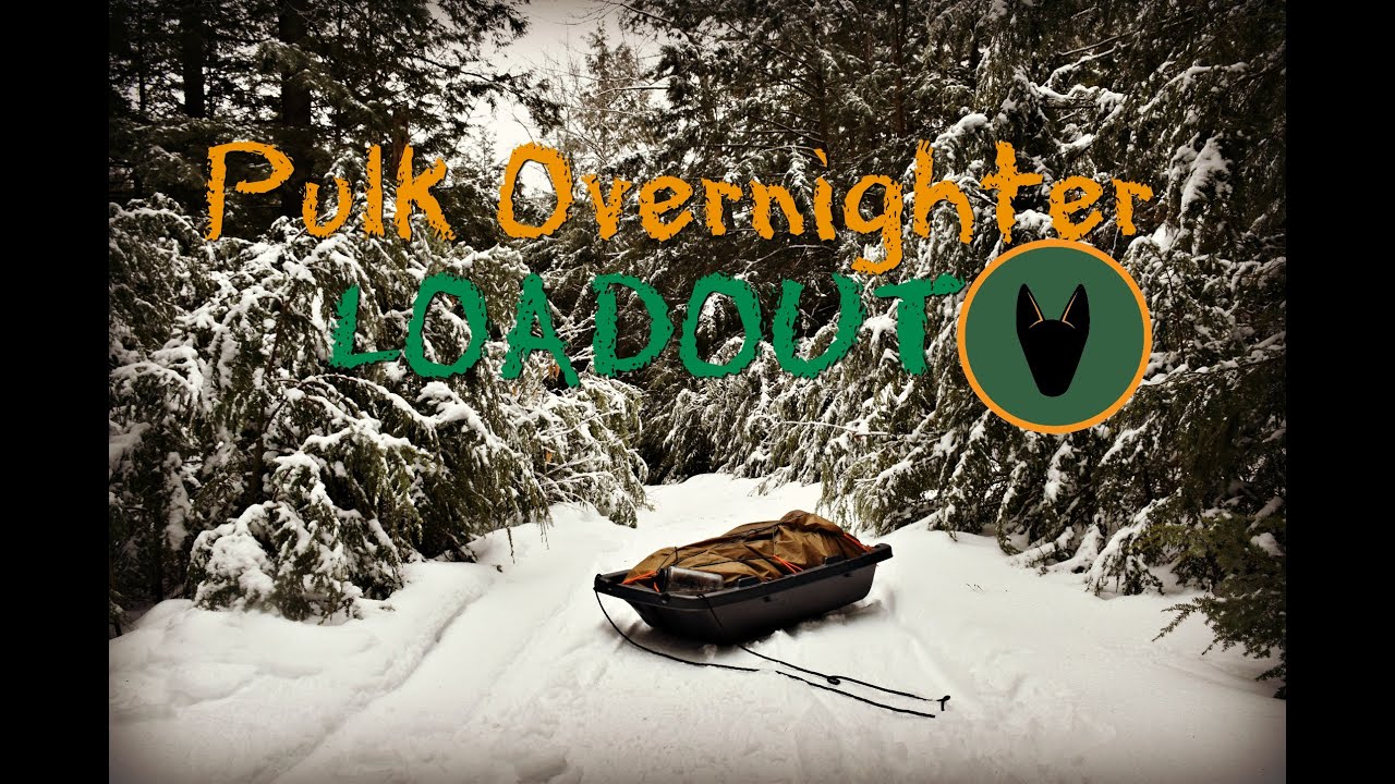 Bushcraft, Camping Gear: Overnight Pulk Loadout.