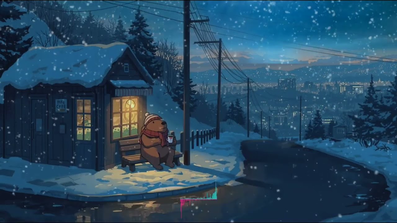 🎄Relax with Winter Capybara Vibes🌙 Calm Lofi for Focus & Peace