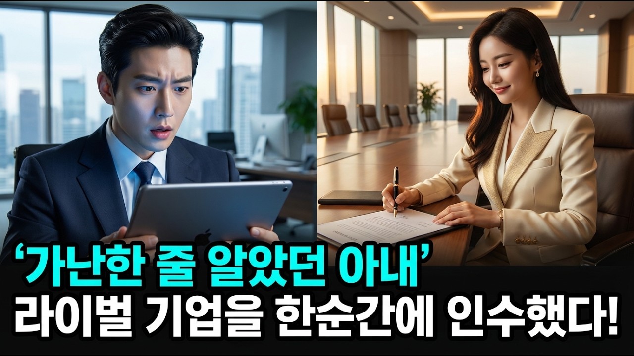 가난하다고 무시하며 방패막이 결혼시켰더니, 순식간에 경쟁사 집어삼킨 아내의 소름 돋는 정체