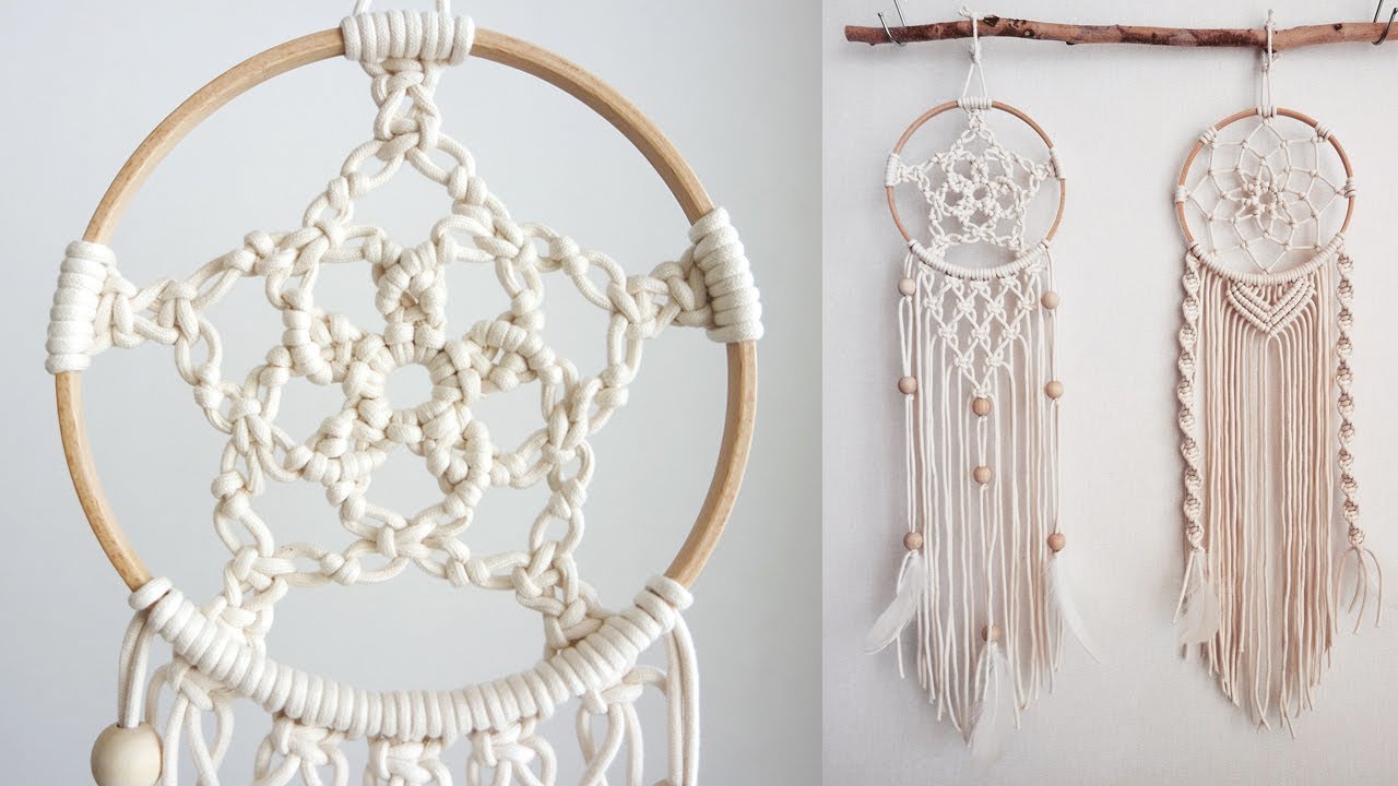 DIY Macrame Dreamcatcher #4 / 마크라메 드림캐쳐 #4