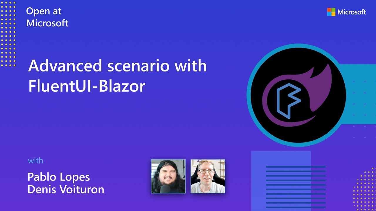 Advanced scenario with FluentUI-Blazor
