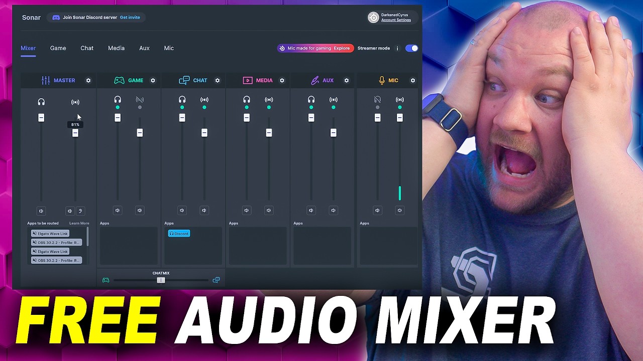 Руководство по сонару Steel Series! Разделение звука для OBS, Discord, Spotify и Twitch