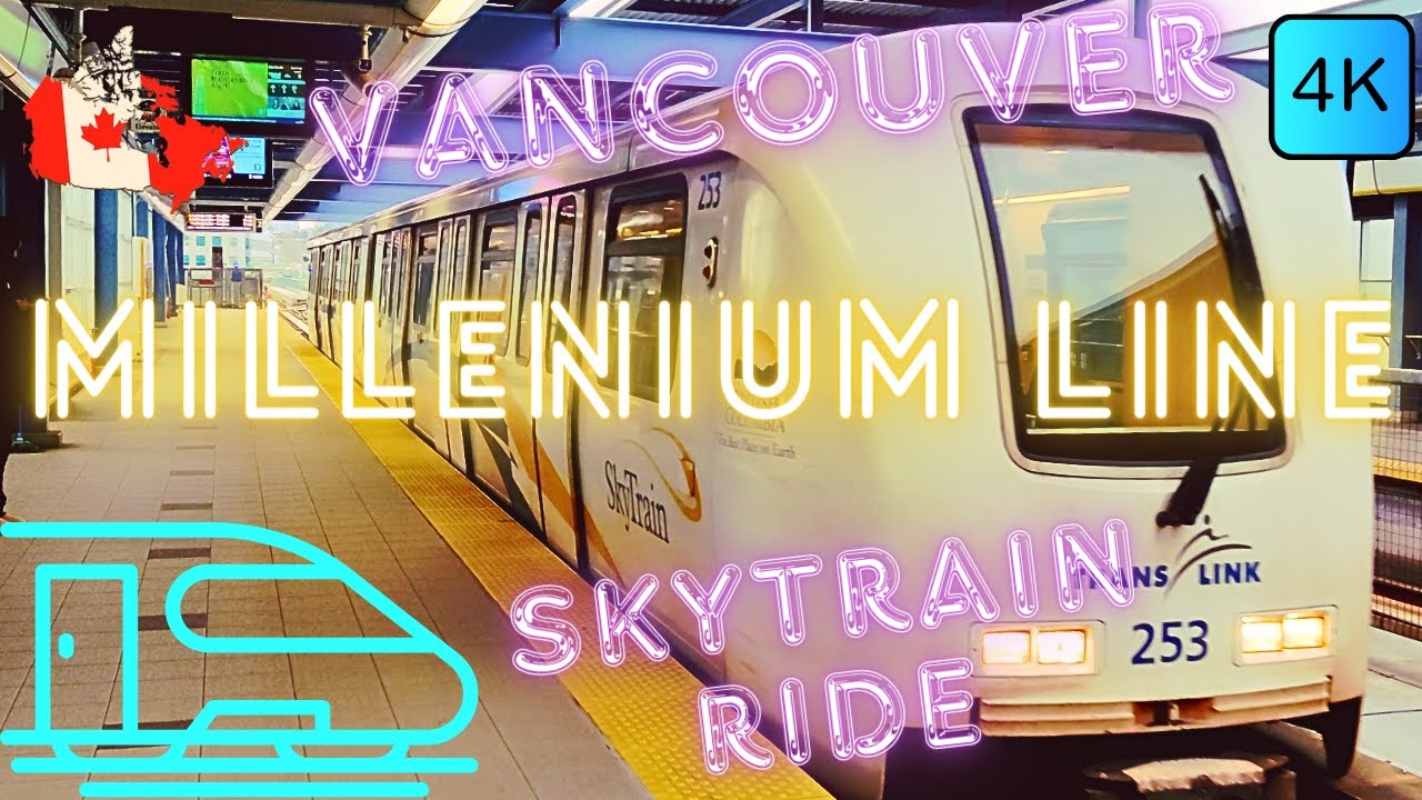 VANCOUVER, CANADA 🇨🇦 – SKY TRAIN – MILLENIUM LINE – 4K RIDE