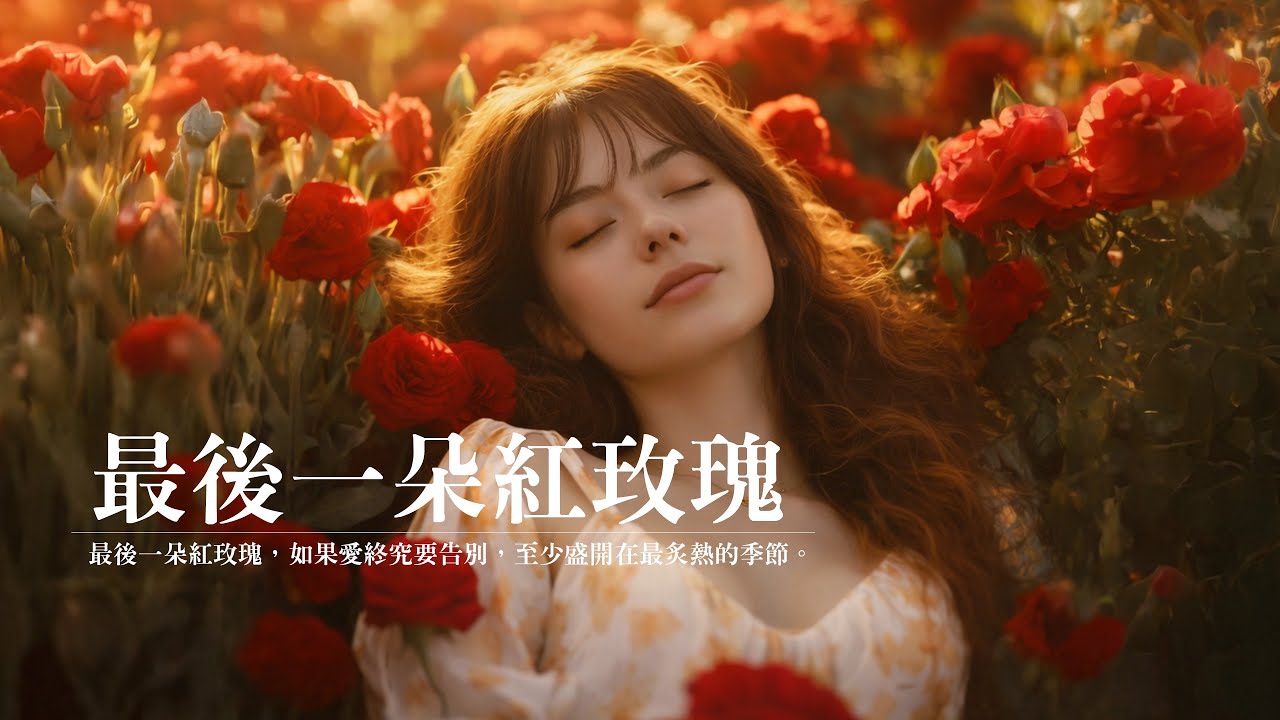 【最後一朵紅玫瑰】Original music 華語原創流行音樂｜♫ 最後一朵紅玫瑰，陪我走過無聲的黑。它替我記得，你曾說過的誓言