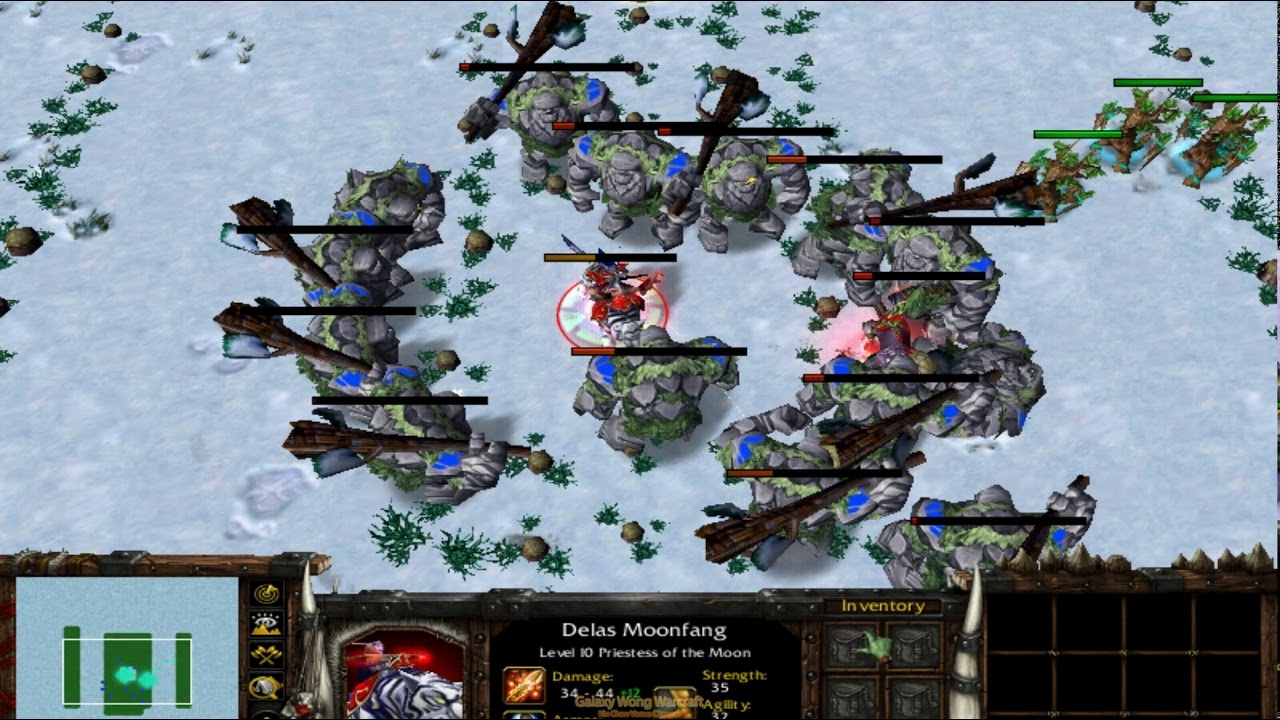 (Comment Request) 4 Night Elf Heroes vs 57 Mountain Giant (Lv10 With Skills) Fully Upgrade 1080p