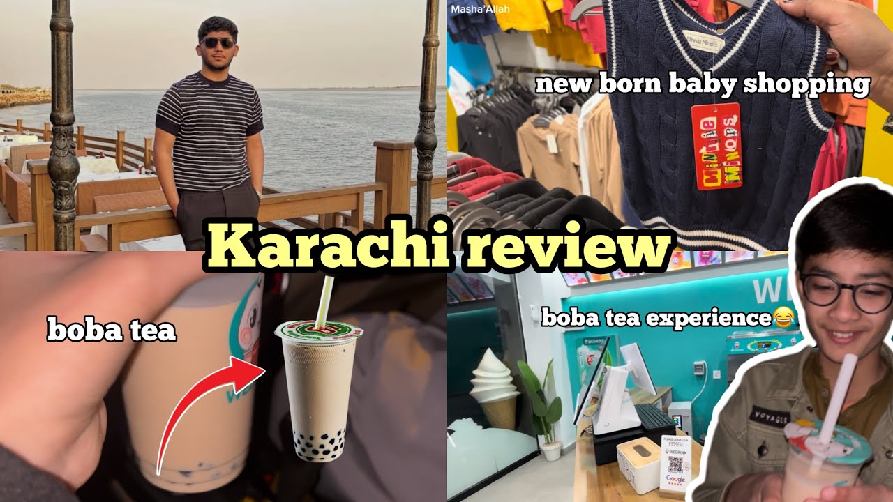 Karachi sy wapis aa gaye🫶🏻 | Boba tea try ki for the first time😂 | New born baby shopping❤️