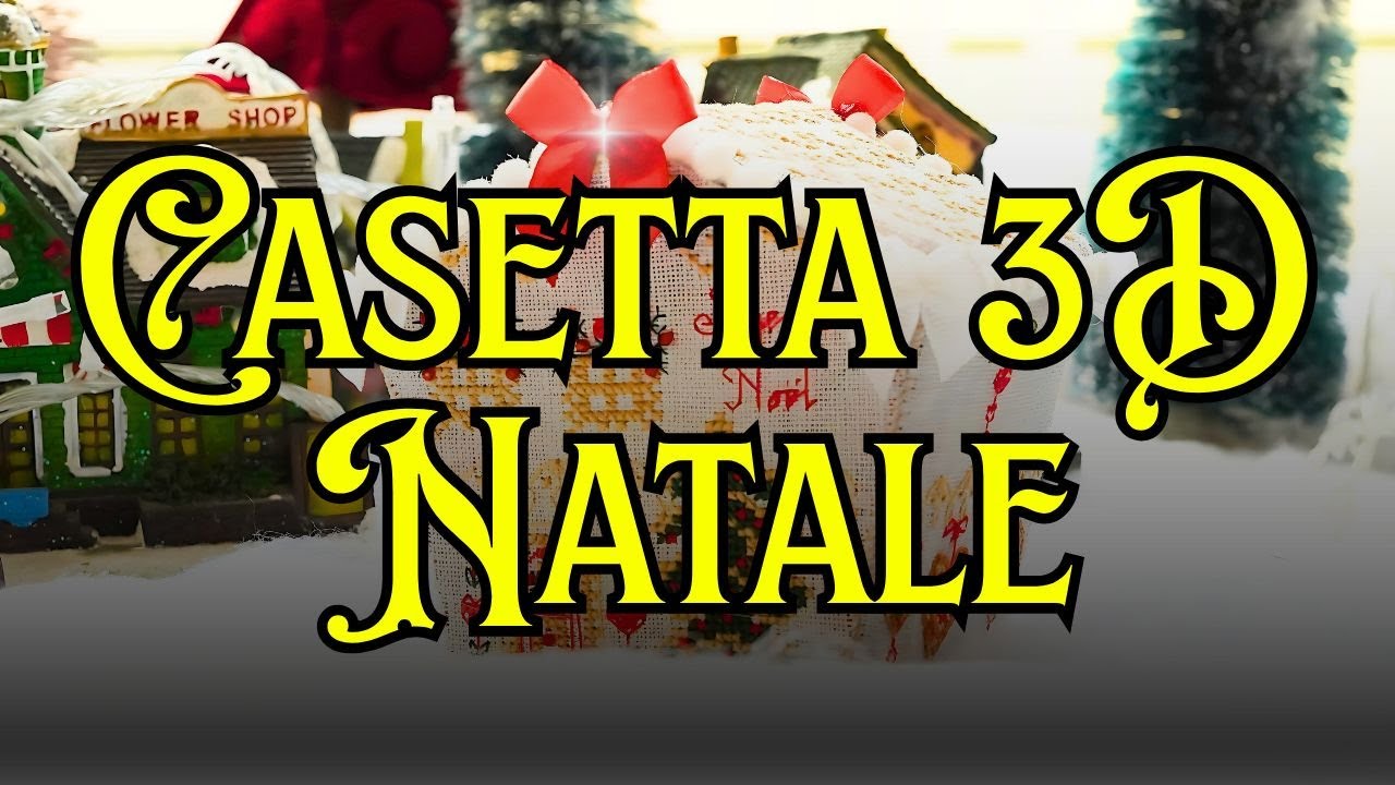 Casetta 3D di Natale 🎄 FACILISSIMA (anche se sei principiante!)