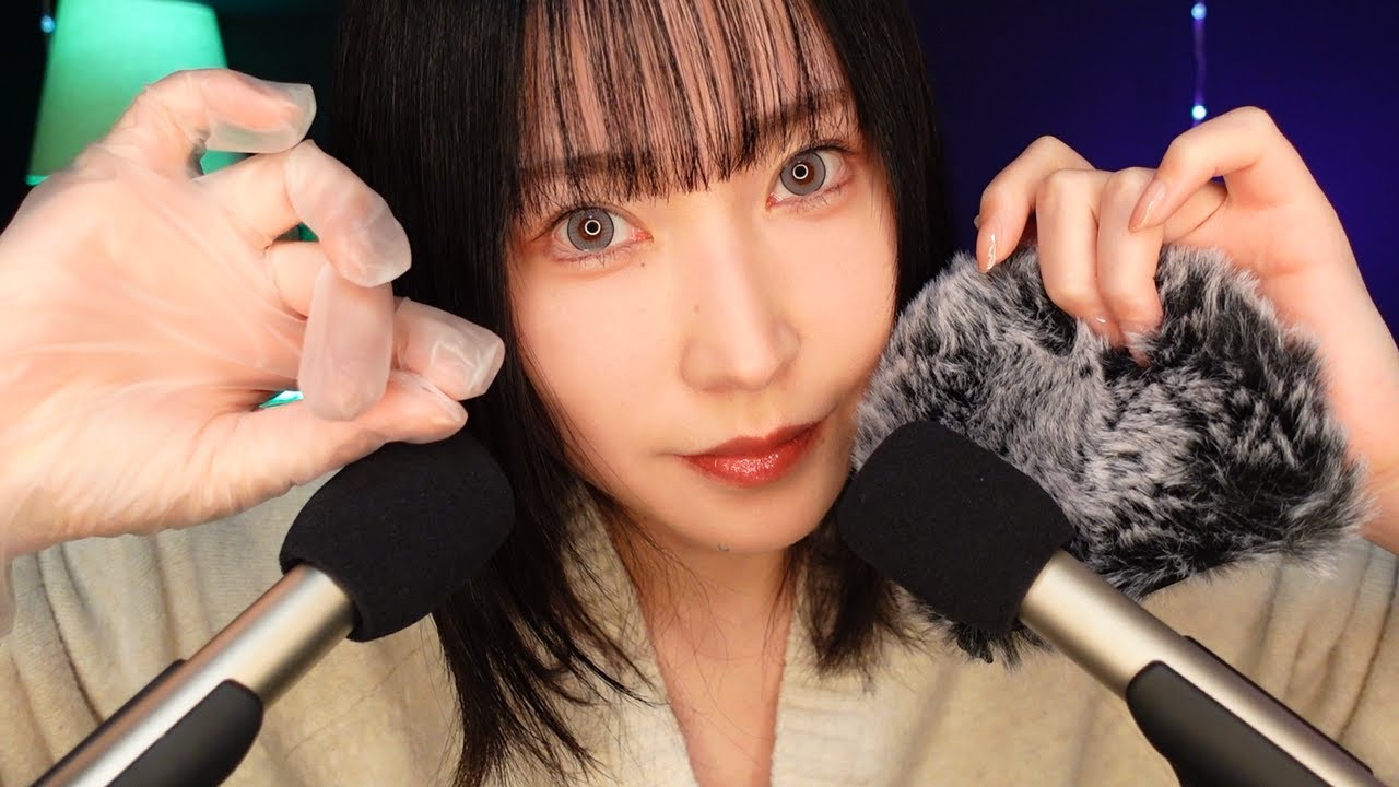 [ASMR] Царапание крышки микрофона и звуки рук для сна