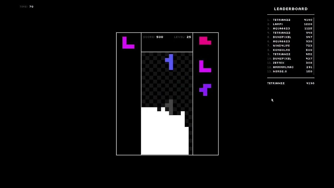 Plett.fun Pentris - 5347 High Score