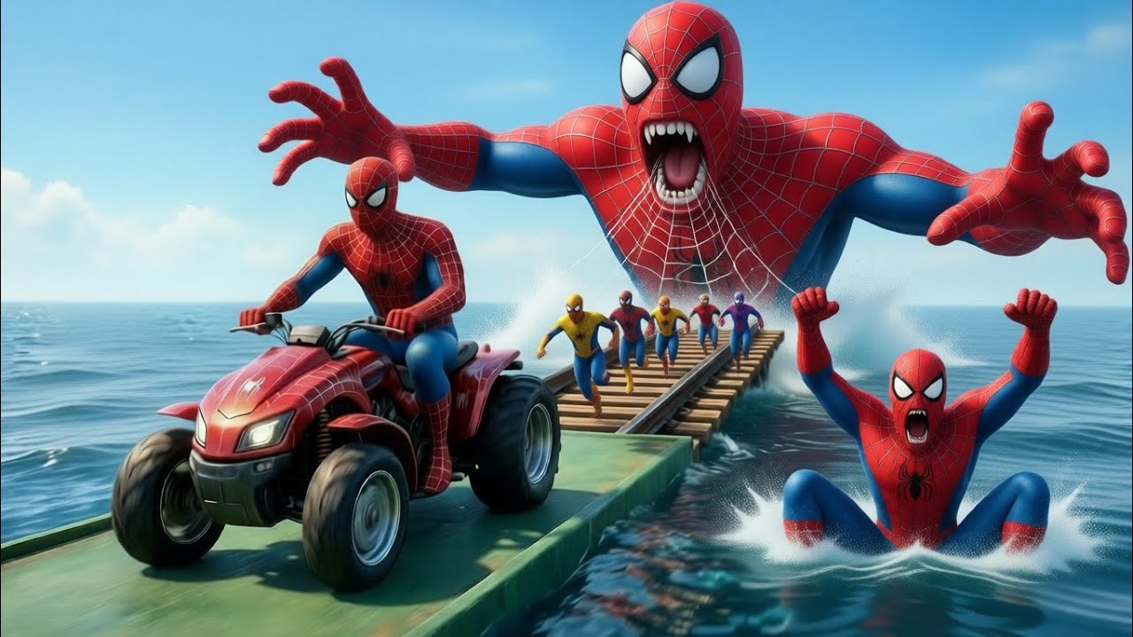 الرجل العنكبوت انقاذ باتمان Spider-Man Rescue batman vs iron man vs venom funny Game GTA 5 superhero