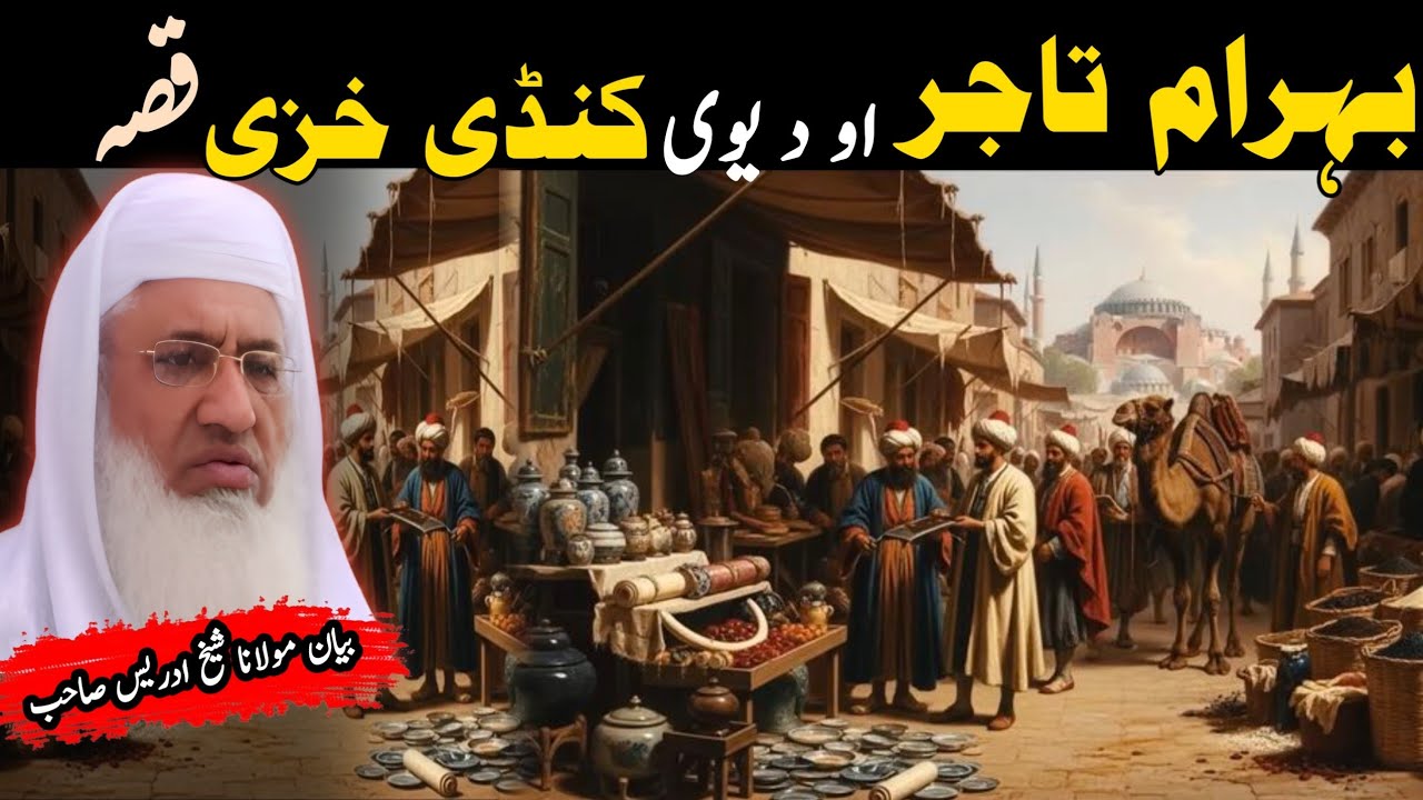 Pashto Bayan/bihram tajar qisa/Molana Skhikh Idress shahib/بہرام تاجر او د یوی خزی قصہ 