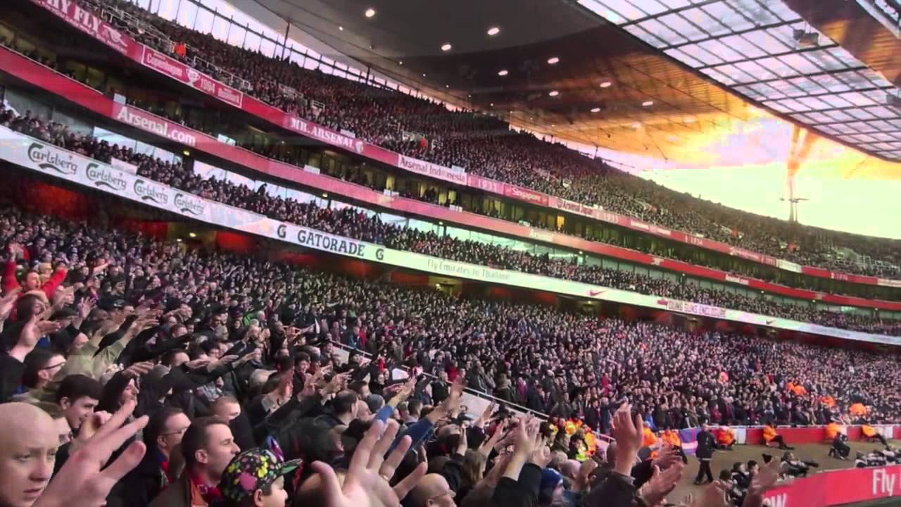 Crystal Palace fans at Arsenal away (02/02/14)