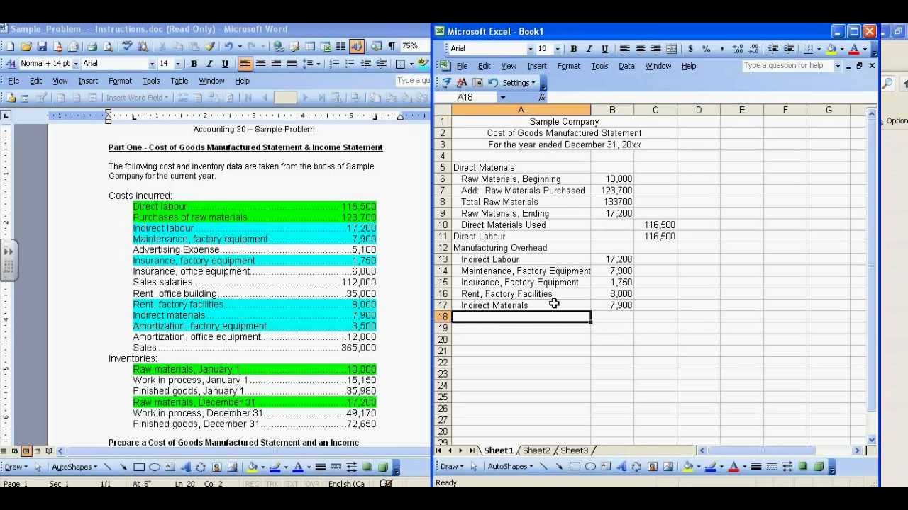 Cost of Goods Manufactured and Income Statement Sample.mp4