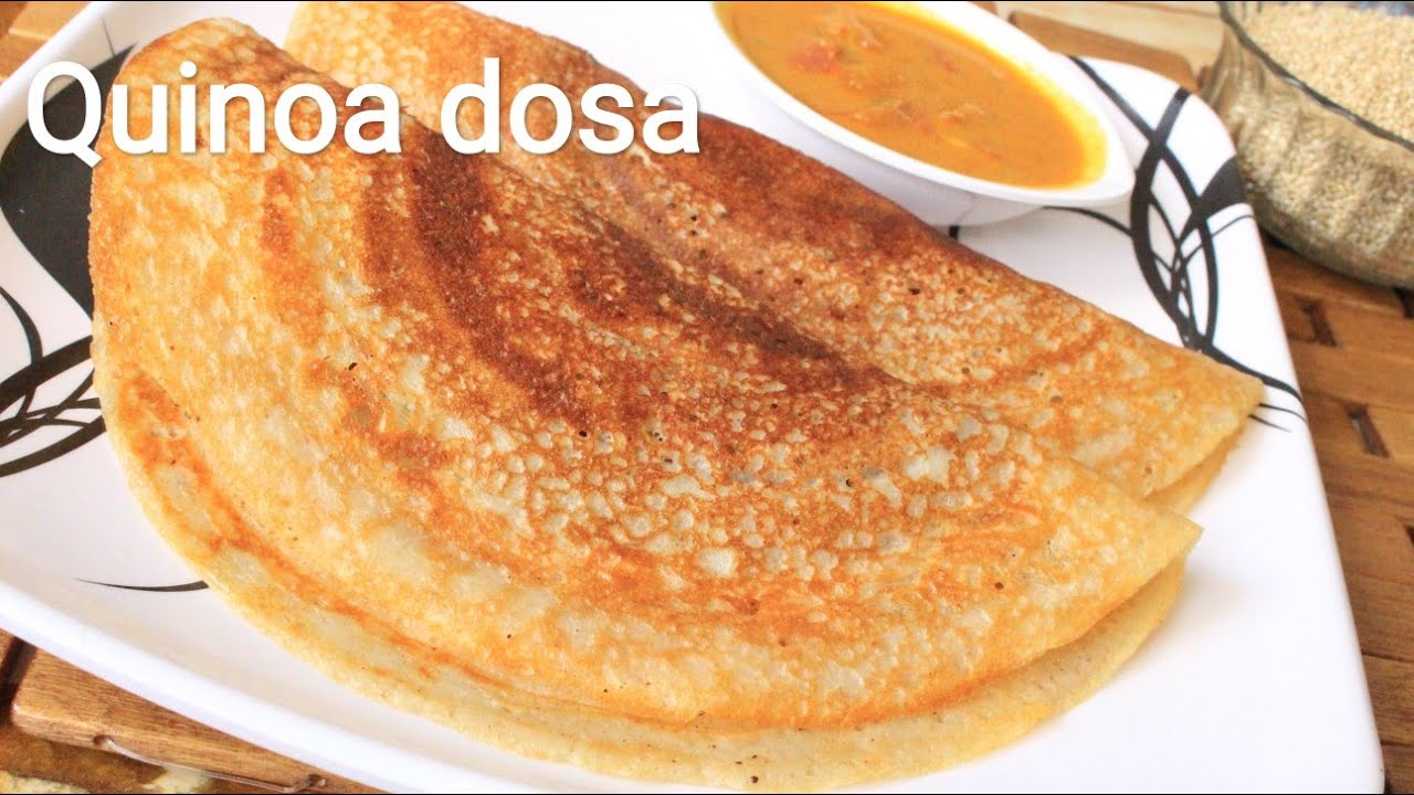 Millet dosa recipe - Quinoa dosa - Dosa recipe - Crispy quinoa dosa - Quinoa crepes
