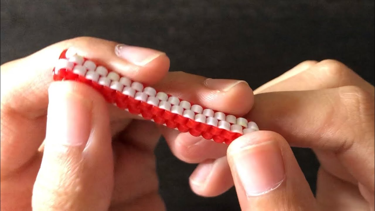 How to make rectangular Scoobie /Box stitch/square stitch/box lanyard/square lanyard