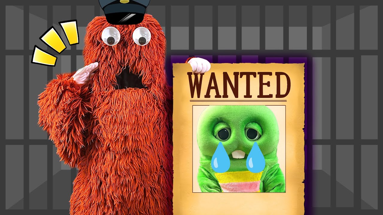 だらしないガチャピンを警察官ムックがタイホしちゃうぞ！おまわりさん警察ごっこ☆【寸劇】 #けいさつ #とりしらべ #パトロール #ごっこ遊び #キッズ #こども #こども向け