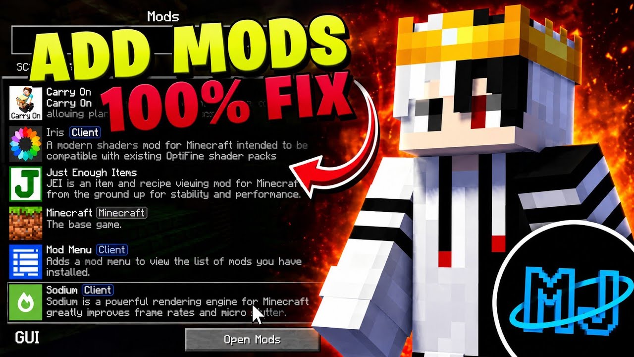 How To install Mods 🔥 In MJ Launcher | Full Tutorial
