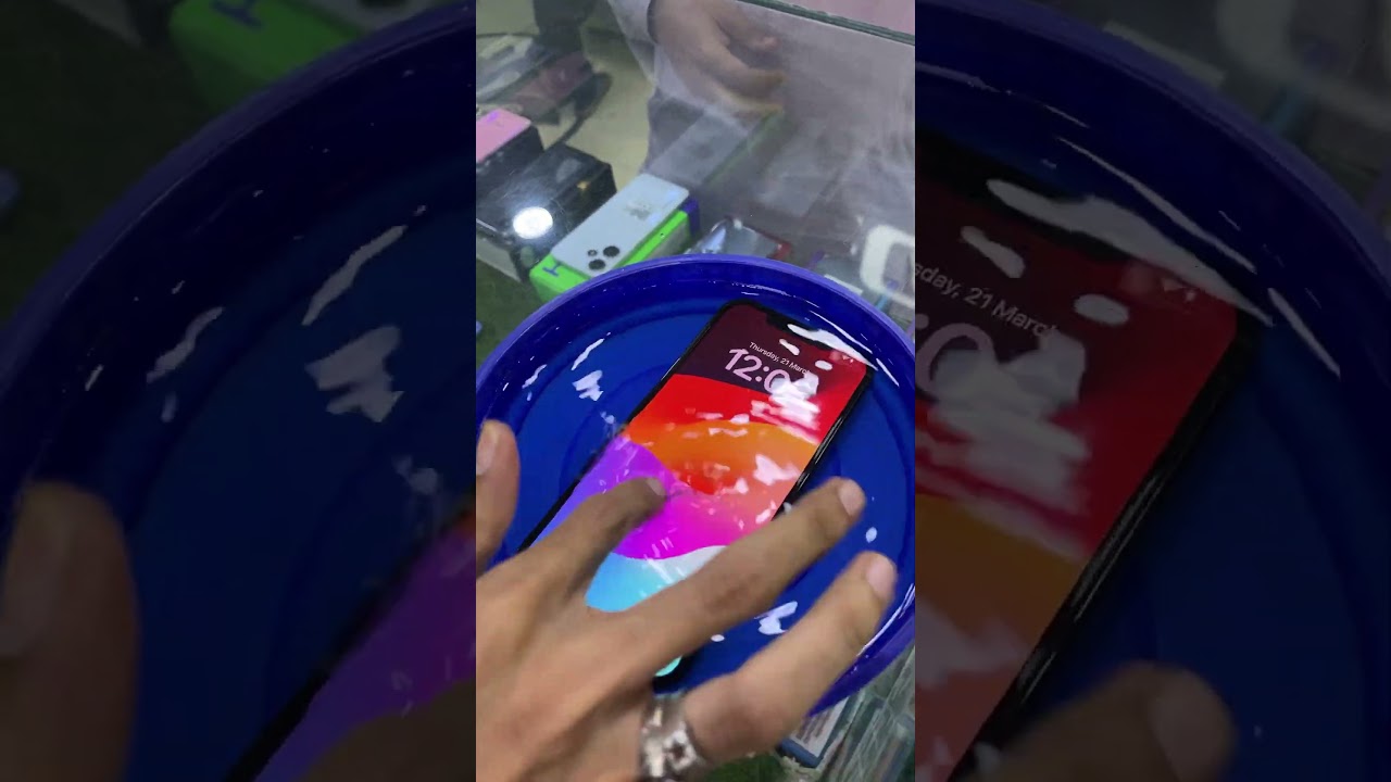 Iphone 12 Pro Max Water Test #shots #iphone #iphone12promax