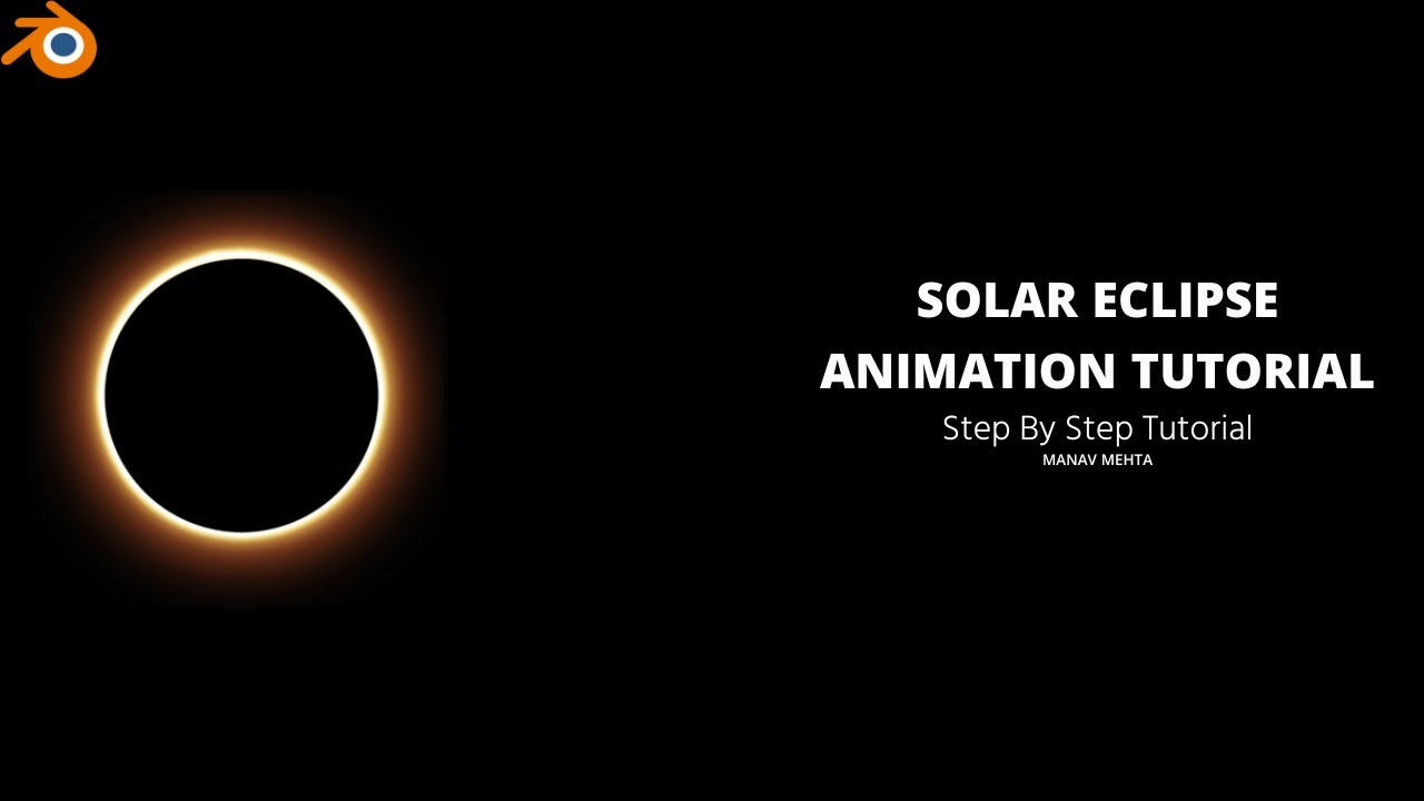 Solar Eclipse Animation Tutorial in Blender | Under 4 Minutes I Lets Animate #350
