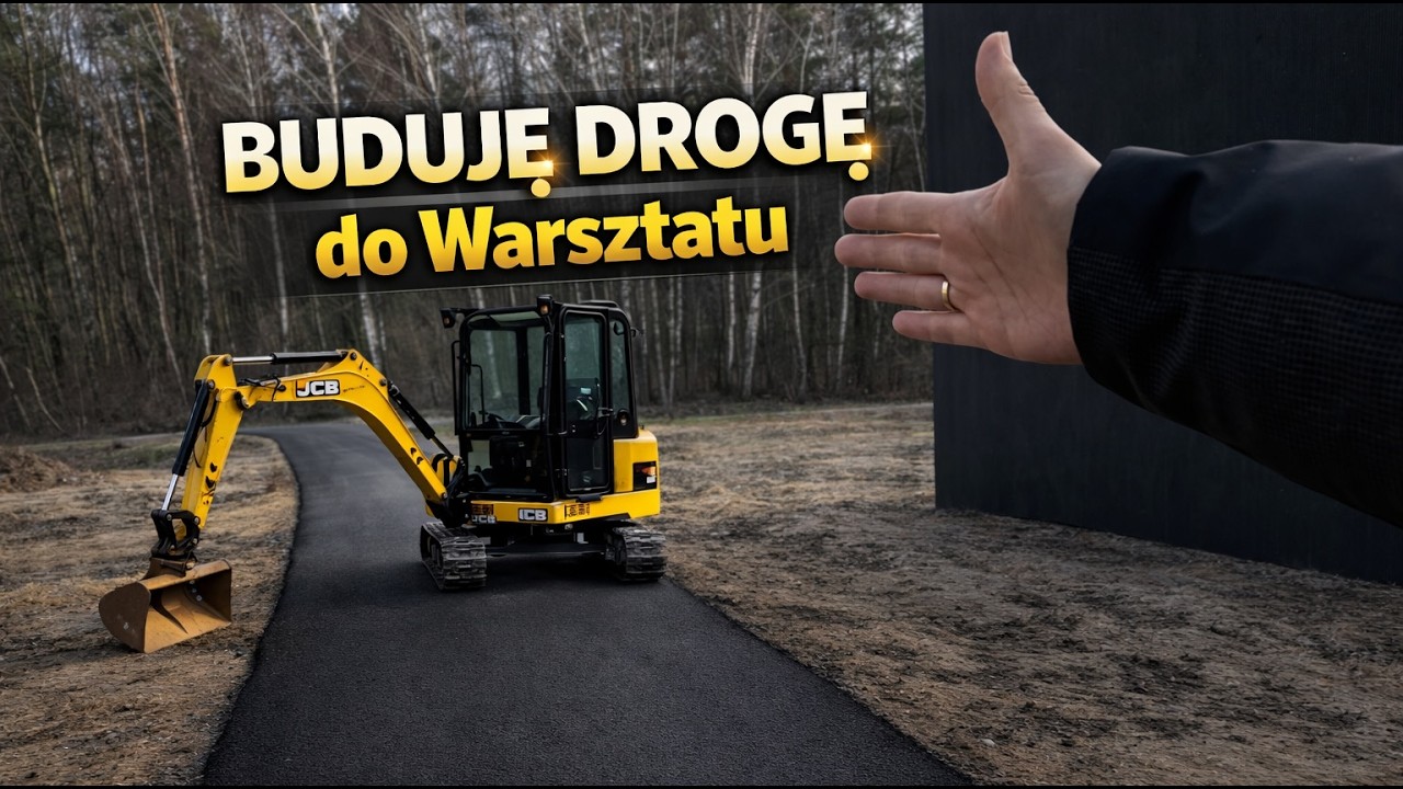 Sam buduje drogę do warsztatu⚠️